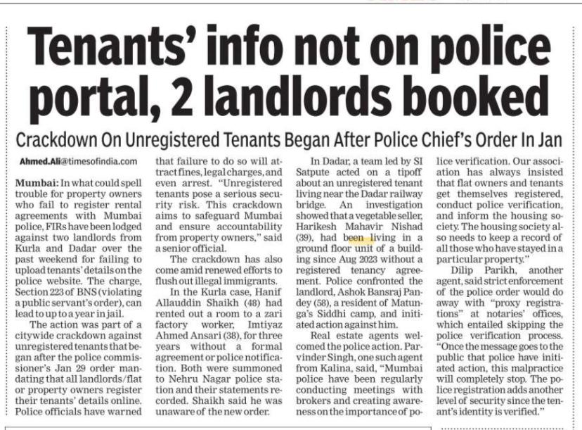 Ensuring Tenant Safety: Why Police Registration is Crucial for Landlords.