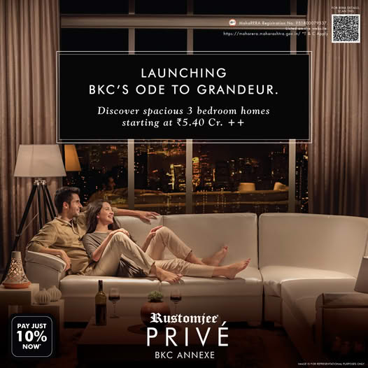 Rustomjee Spaces BKC Gated Estate 3 Bedroom Sundeck Homes