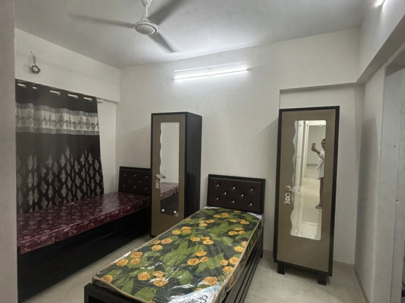 2BHK fully furnished apartment with open view in Pearl Regency, Amboli SV Road, Andheri West near metro and NMIMS.